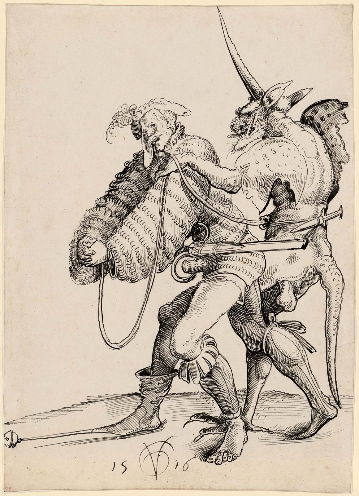 Landsknecht, vom Teufel gefangen